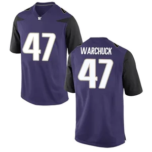Cameron Warchuck Nike Washington Huskies Men's Game Football College Jersey - Purple