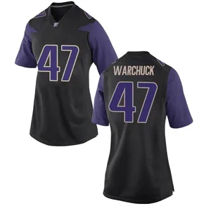 Cameron Warchuck Nike Washington Huskies Women's Replica Football College Jersey - Black