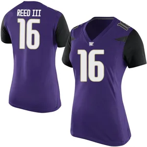 Curley Reed III Nike Washington Huskies Women's Game Football College Jersey - Purple