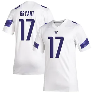 Deven Bryant Adidas Washington Huskies Youth Premier Replica Football Jersey - White