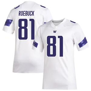 Dezmen Roebuck Adidas Washington Huskies Men's Premier Replica Football Jersey - White