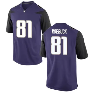 Dezmen Roebuck Washington Huskies Men's Game Football College Jersey - Purple