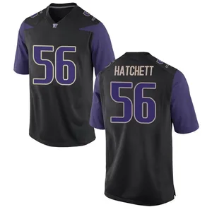Geirean Hatchett Washington Huskies Men's Game Football College Jersey - Black