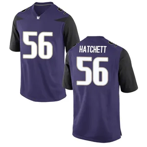 Geirean Hatchett Washington Huskies Men's Game Football College Jersey - Purple