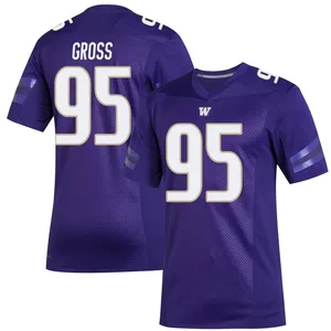 Grady Gross Adidas Washington Huskies Youth Premier Replica Football Jersey - Purple