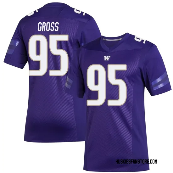Grady Gross Adidas Washington Huskies Youth Premier Replica Football Jersey - Purple