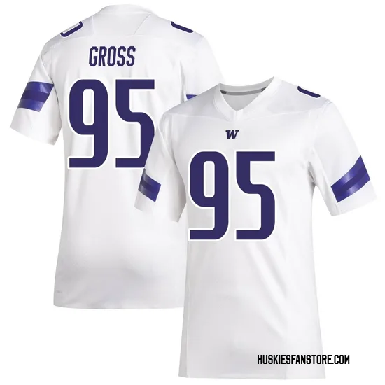 Grady Gross Adidas Washington Huskies Youth Premier Replica Football Jersey - White