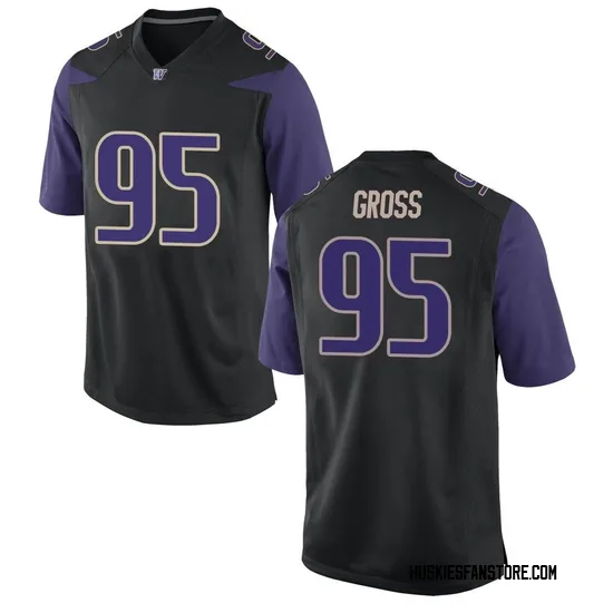 Grady Gross Nike Washington Huskies Youth Replica Football College Jersey - Black