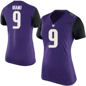 Jacob Manu Nike Washington Huskies Women's Game Football College Jersey - Purple