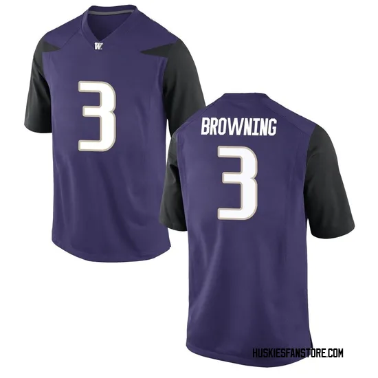 Jake Browning Nike Washington Huskies Youth Game Football College Jersey - Purple