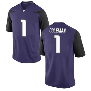 Jonah Coleman Nike Washington Huskies Men's Game Football College Jersey - Purple