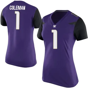 Jonah Coleman Nike Washington Huskies Women's Replica Football College Jersey - Purple