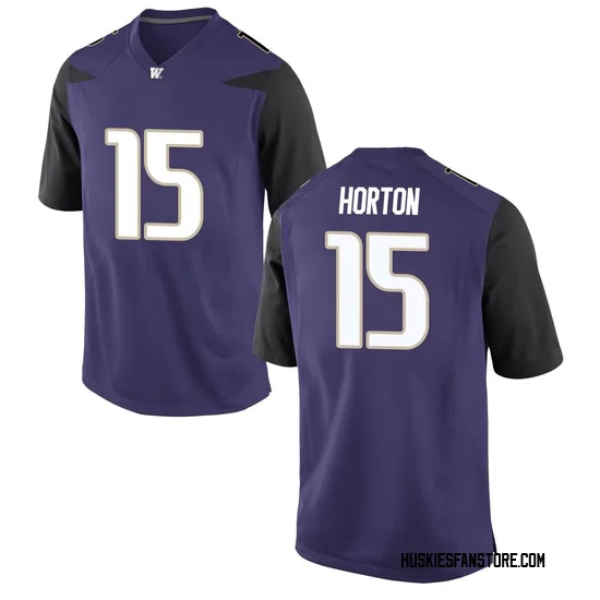 Kai Horton Nike Washington Huskies Men's Game Football College Jersey - Purple