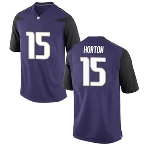 Kai Horton Nike Washington Huskies Youth Game Football College Jersey - Purple
