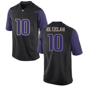 Lance Holtzclaw Nike Washington Huskies Men's Replica Football College Jersey - Black
