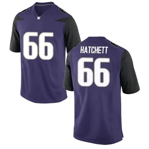 Landen Hatchett Nike Washington Huskies Men's Game Football College Jersey - Purple
