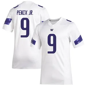 Michael Penix Jr. Adidas Washington Huskies Youth Premier Replica Football Jersey - White