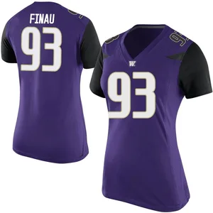 Siaosi Finau Nike Washington Huskies Women's Replica Football College Jersey - Purple