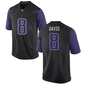 Tacario Davis Nike Washington Huskies Men's Game Football College Jersey - Black