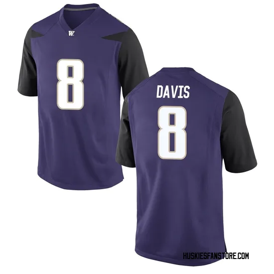Tacario Davis Nike Washington Huskies Men's Game Football College Jersey - Purple