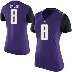 Tacario Davis Nike Washington Huskies Women's Game Football College Jersey - Purple
