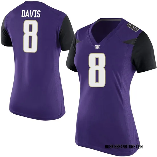 Tacario Davis Nike Washington Huskies Women's Replica Football College Jersey - Purple