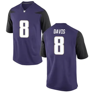Tacario Davis Nike Washington Huskies Youth Game Football College Jersey - Purple
