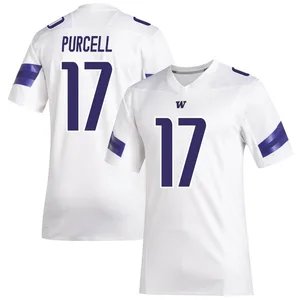 Teddy Purcell Adidas Washington Huskies Youth Premier Replica Football Jersey - White
