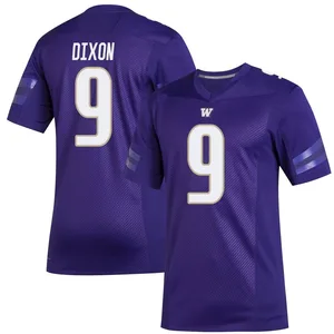 Thaddeus Dixon Adidas Washington Huskies Men's Premier Replica Football Jersey - Purple